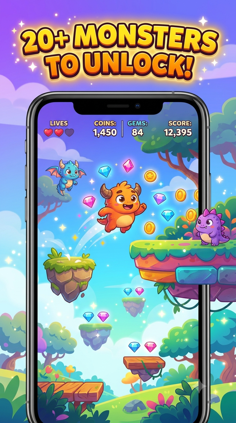 Monster Hopper iPhone screenshot